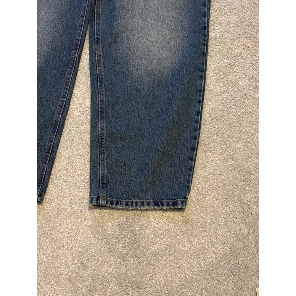 KBB by Kahlana Barfield Brown Lynnox Barrel Leg Jeans Dark Wash Womens 4 30x31 - Picture 3 of 8